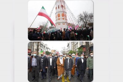 برگزاری راهپیمایی 22 بهمن 1400 در ساری